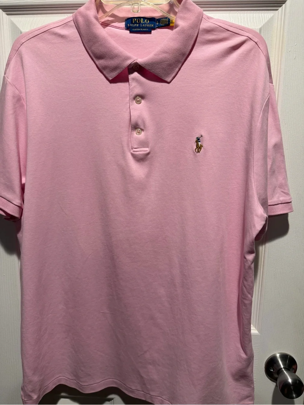 Ralph Lauren Heathered Pink Short-Sleeve Polo